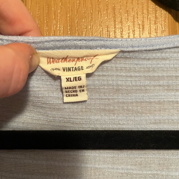 Weatherproof Women's Tie Front Top Sky Blue Blouse - Picture 3 of 7